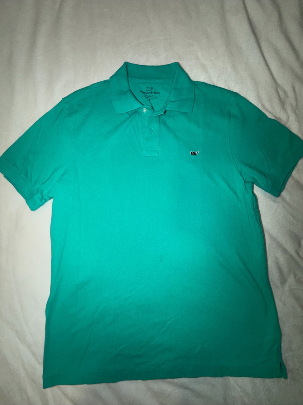 Vineyard Vines Men's Teal-Green Polo Shirt